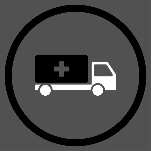 의료 배송 동그라미 아이콘 — 스톡 사진