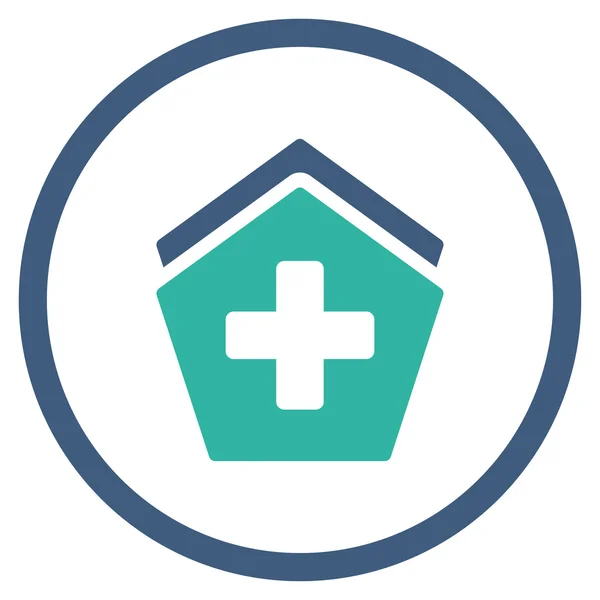 Hospital Rounded Icon — Stock Photo, Image