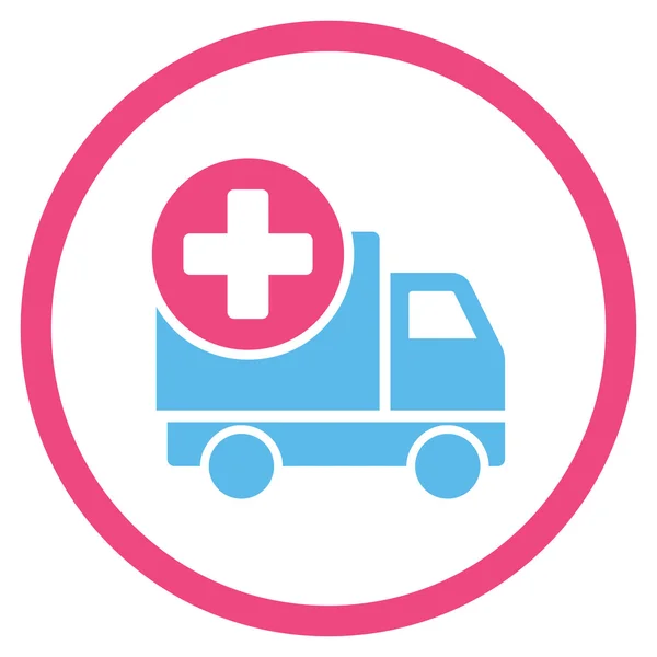 Medical Shipment Rounded Icon — Stock Photo, Image
