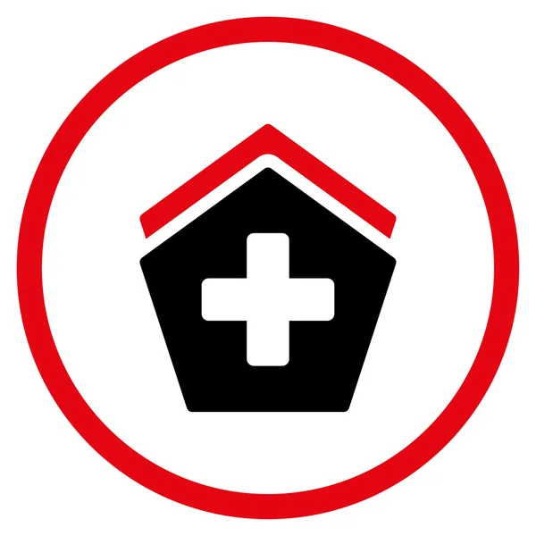 Hospital Rounded Icon — Stock Photo, Image