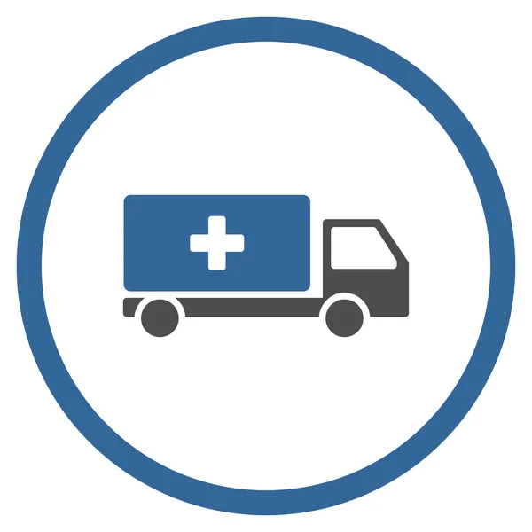 Medical Shipping Rounded Icon — Stock Photo, Image