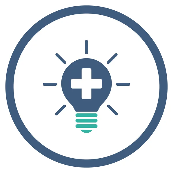 Medicinska lampa inringade ikonen — Stockfoto