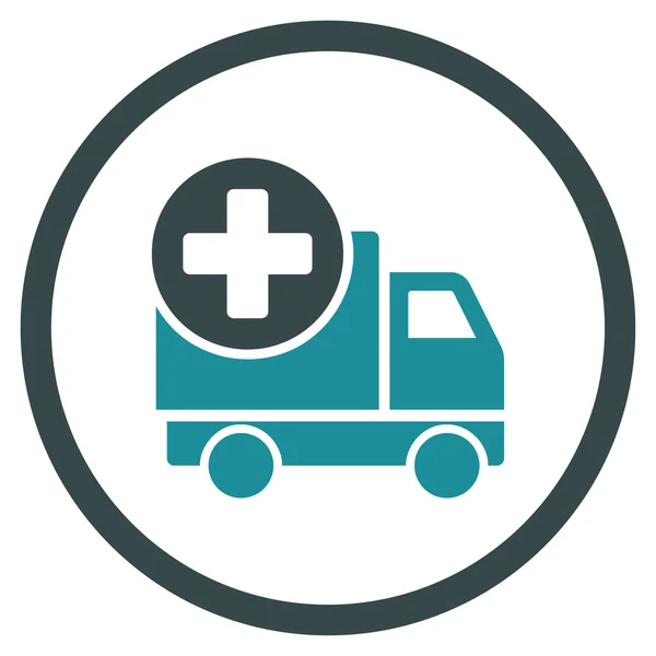 Medical Delivery Rounded Icon — Stock Photo, Image