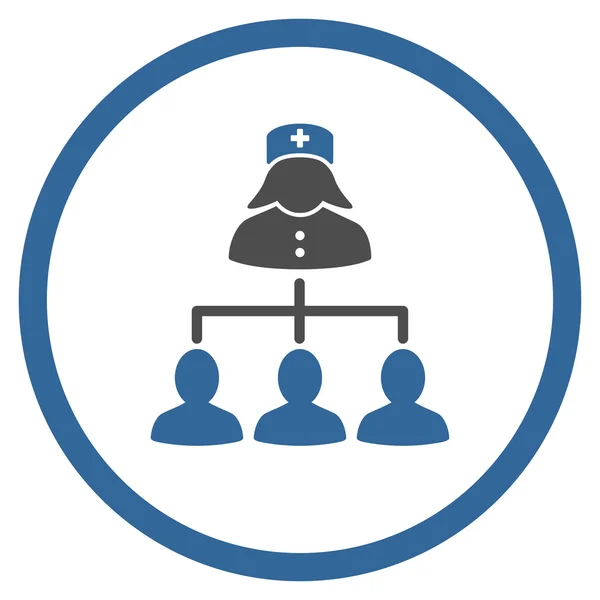 Nurse Clients Connections Rounded Icon