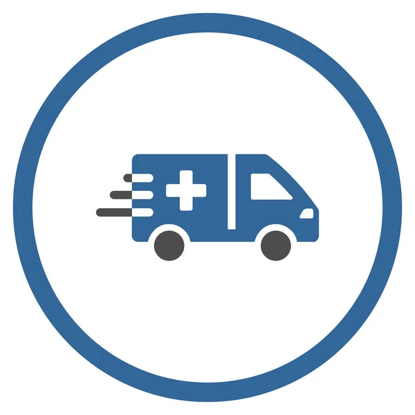 Ambulance Car Circled Icon — Stock Photo, Image