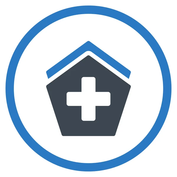 Hospital Rounded Icon — Stock Photo, Image