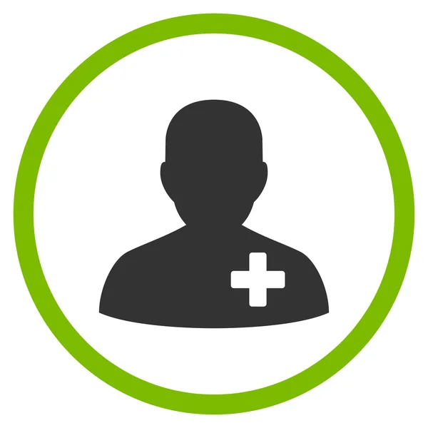 Medical Volunteer Rounded Icon — Stock Photo, Image