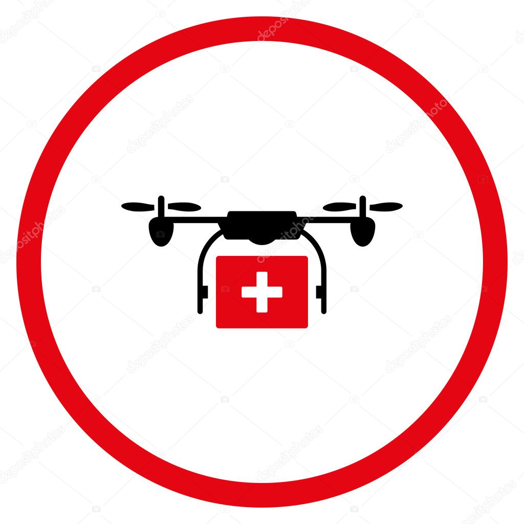 Medical Nanocopter Shipping Rounded Icon