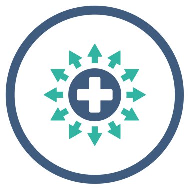 Eczane dağıtım çember simge