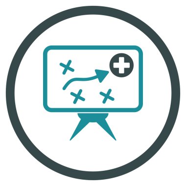 Sağlık stratejisi ekran çember simge