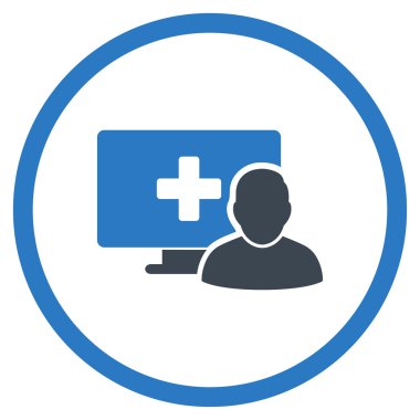 Online tıp çember simge