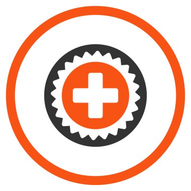 Tıbbi damga yuvarlak simge