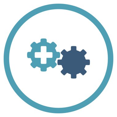 Tıbbi işlem yuvarlak simgesi