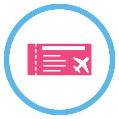Airticket çember simge