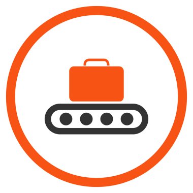 Bagaj konveyör yuvarlak simge