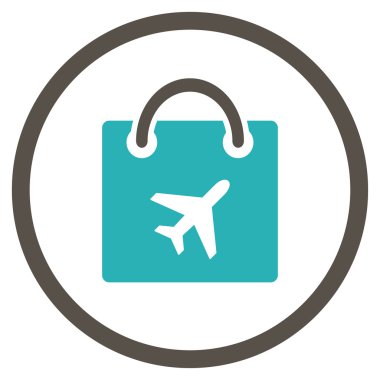 Duty Free alışveriş çember simge