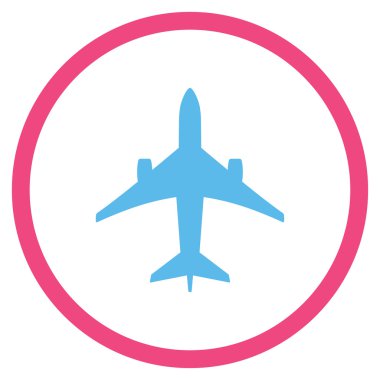 Jet uçağı simgesini daire