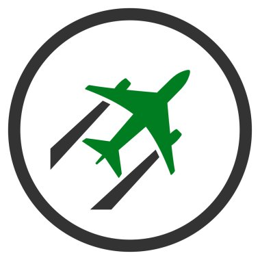 Hava Jet iz çember simge