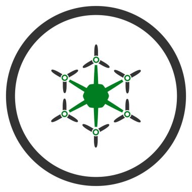 Hexacopter yuvarlak simge