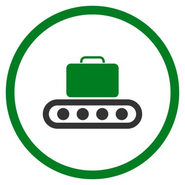 Bagaj konveyör çember simge