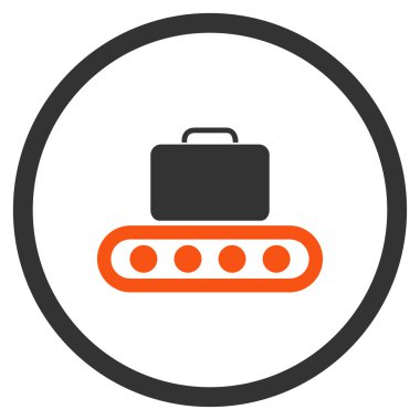 Bagaj konveyör çember simge