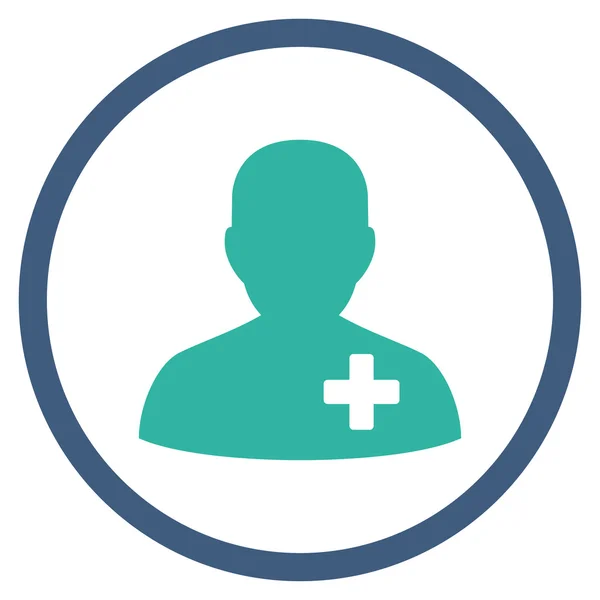 Medical Volunteer Rounded Icon — Stock Photo, Image