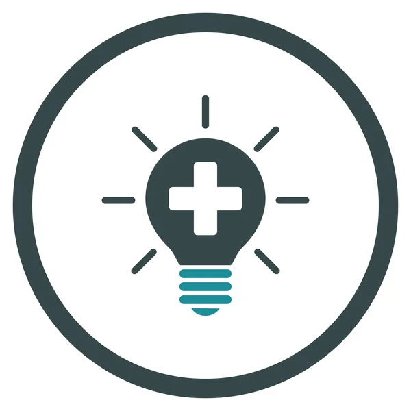 Medicinska lampa inringade ikonen — Stockfoto