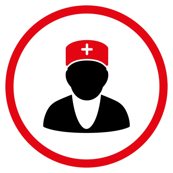 Doctor Circled Icon — Stock Photo, Image