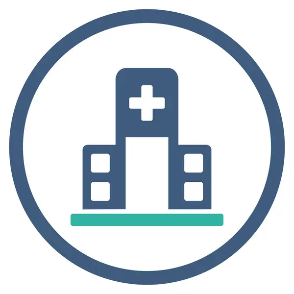 Hospital Building Circled Icon — Stock Photo, Image