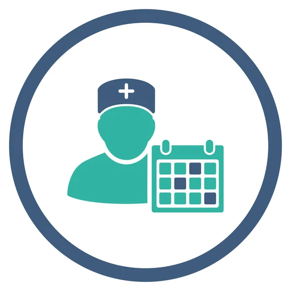 Doctor Appointment Circled Icon — Stock Photo, Image