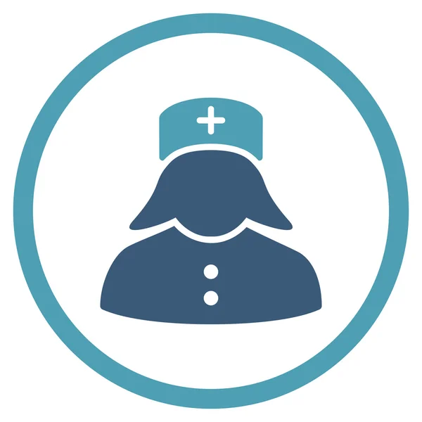 Nurse Circled Icon — Stock Photo, Image