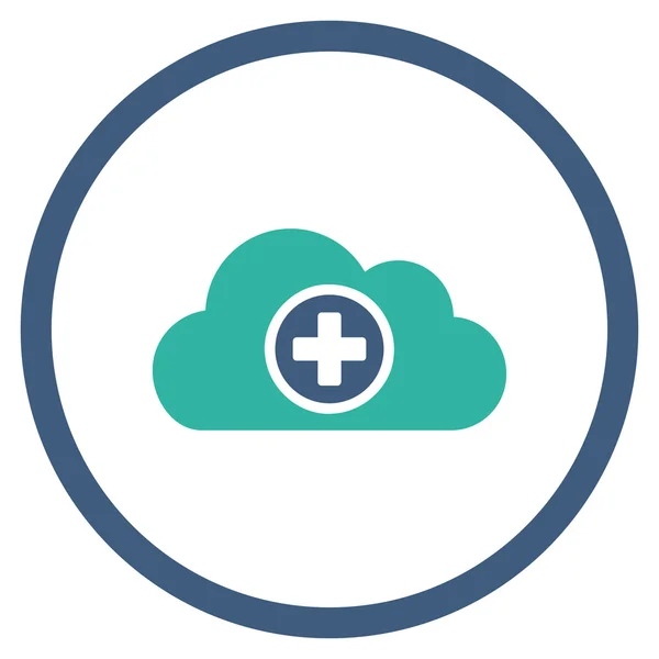 Medicine Cloud Rounded Icon — Stock Photo, Image