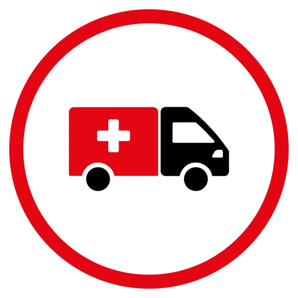 Afgeronde pictogram van medicatie zending — Stockfoto