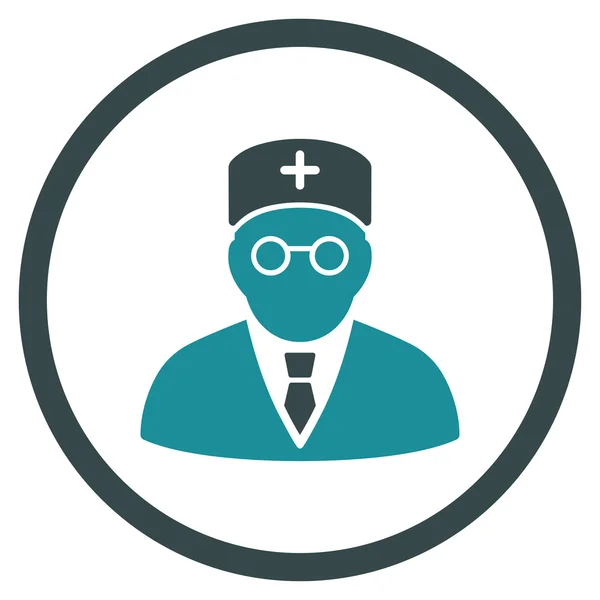 Main Physician Circled Icon — Stock Photo, Image