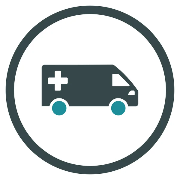 Emergency Van Circled Icon — Stock Photo, Image