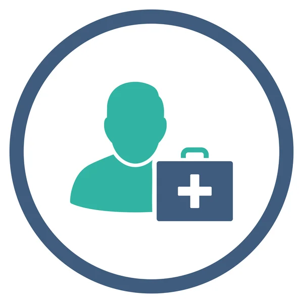 First Aid Guy Rounded Icon — Stock Photo, Image