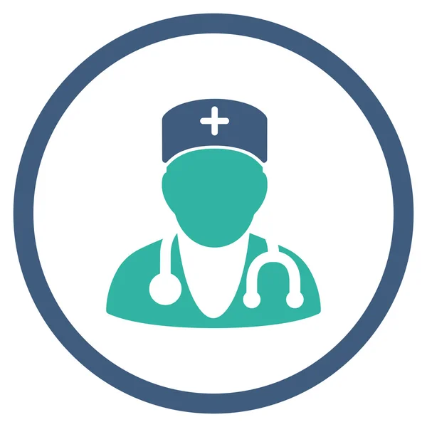 Physician Circled Icon — Stock Photo, Image