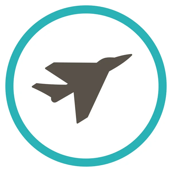 Intercepter omcirkelde pictogram — Stockfoto