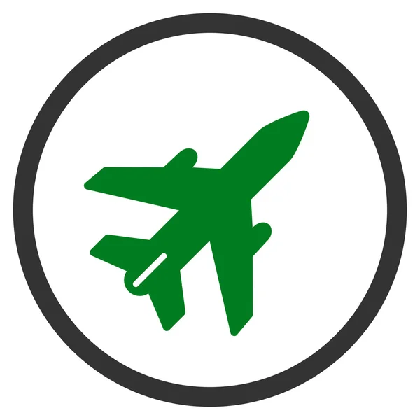 Avião Ícone circulado — Fotografia de Stock
