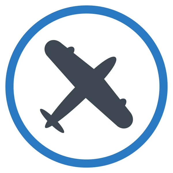 Aeroplane Rounded Icon — Fotografie, imagine de stoc