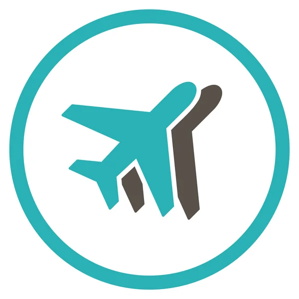Linie lotnicze zakreślone ikony — Zdjęcie stockowe