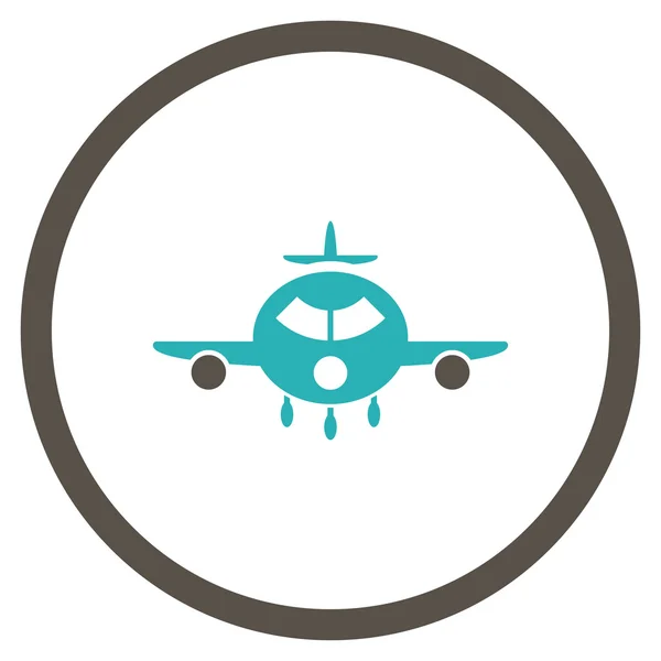 Cargo Airplane Circled Icon — Stock Photo, Image