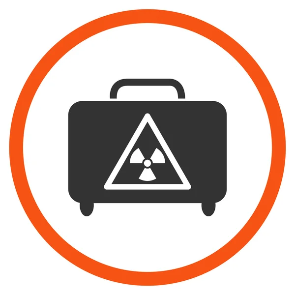 Gevaarlijke Bagage omcirkelde pictogram — Stockfoto