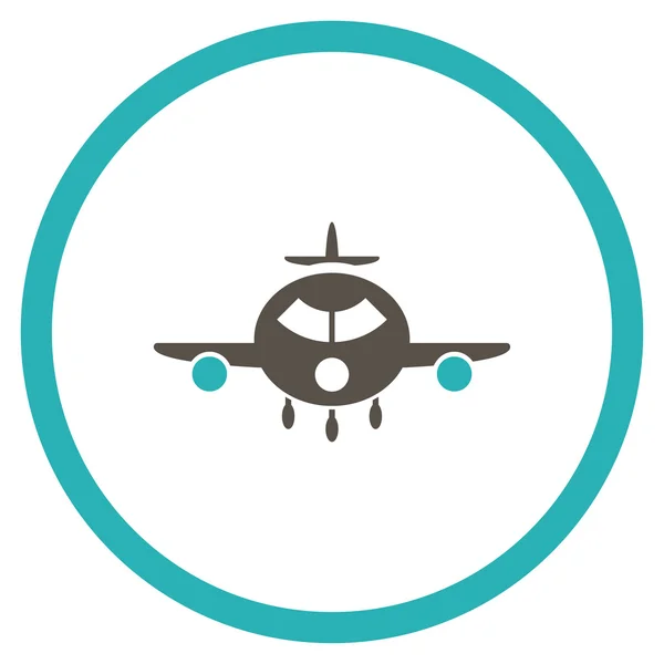 货运飞机圆图标 — 图库照片