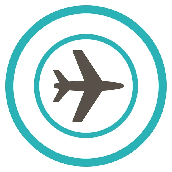 Airport Circled Icon — Stock Photo, Image