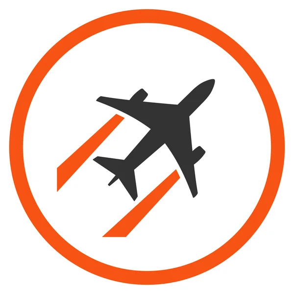 Air Jet Trace afgeronde pictogram — Stockfoto