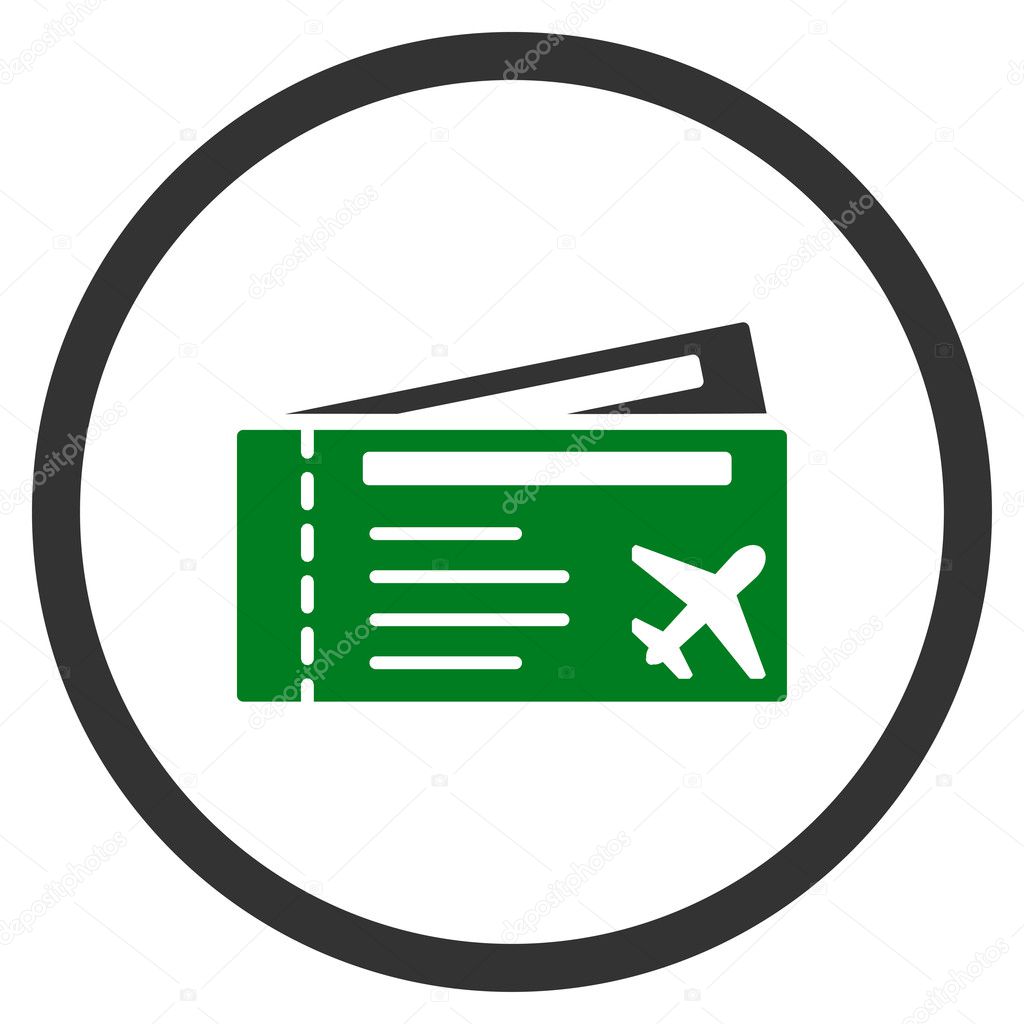 Airtickets Circled Icon