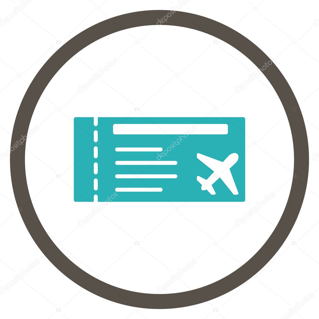 Airticket Circled Icon
