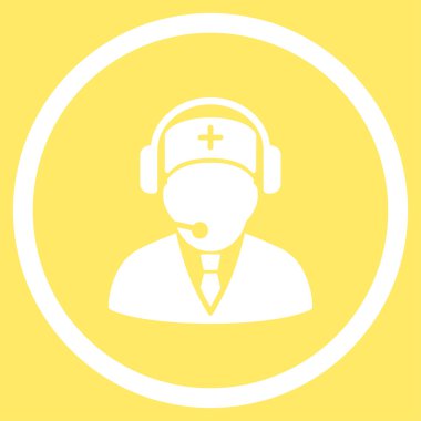 Tıbbi acil durum Yöneticisi çember simge