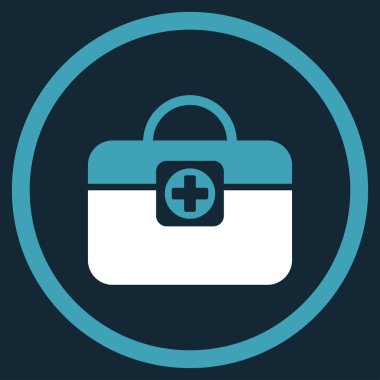 Doktor durum simgesi yuvarlak